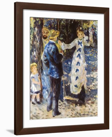 La Balancoire-Pierre-Auguste Renoir-Framed Premium Giclee Print