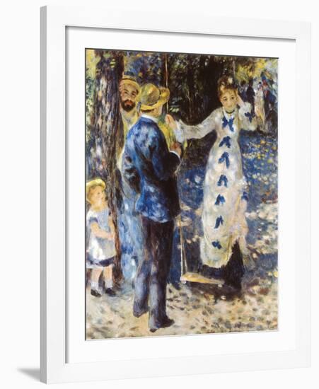 La Balancoire-Pierre-Auguste Renoir-Framed Premium Giclee Print