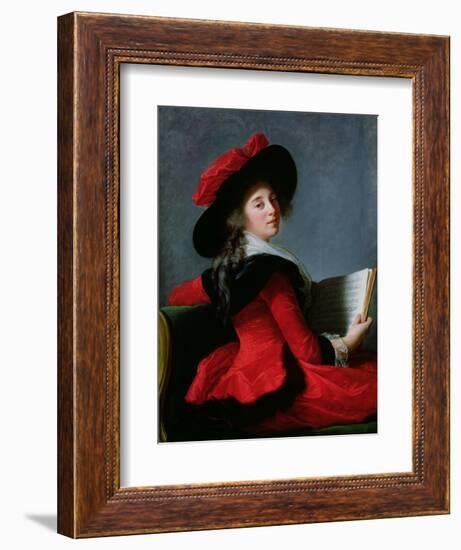 La Baronne De Crussol, 1785-Elisabeth Louise Vigee-LeBrun-Framed Premium Giclee Print