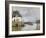 La barque pendant l'inondation à Port-Marly-Alfred Sisley-Framed Giclee Print