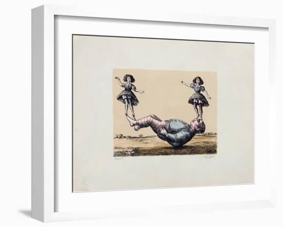 La bascule-Roland Topor-Framed Limited Edition