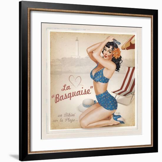 La Basquaise-Bruno Pozzo-Framed Art Print