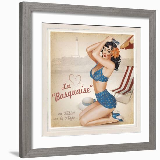 La Basquaise-Bruno Pozzo-Framed Art Print