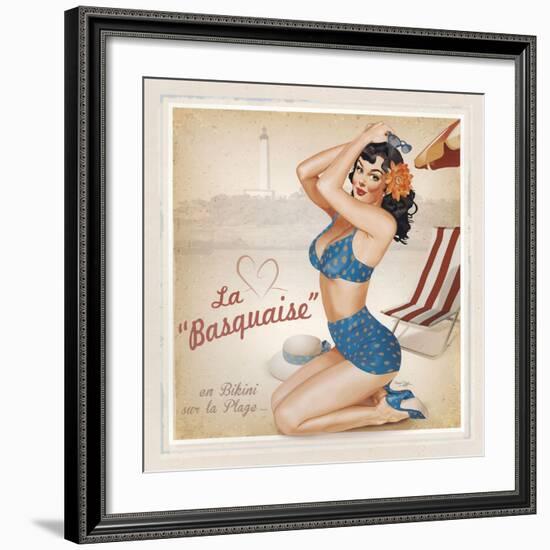 La Basquaise-Bruno Pozzo-Framed Art Print