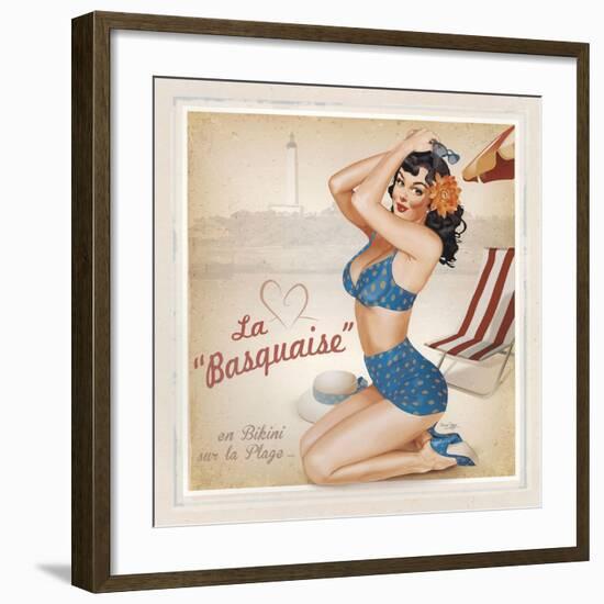 La Basquaise-Bruno Pozzo-Framed Art Print