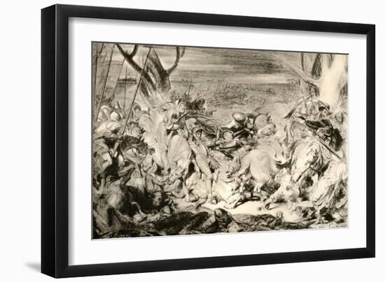 La Bataille De Dreux, 1913-Eugene Delacroix-Framed Giclee Print