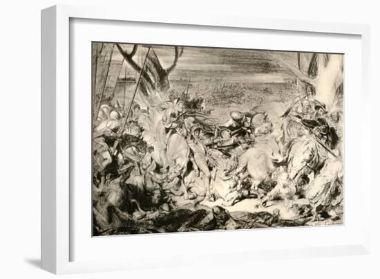 La Bataille De Dreux, 1913-Eugene Delacroix-Framed Giclee Print