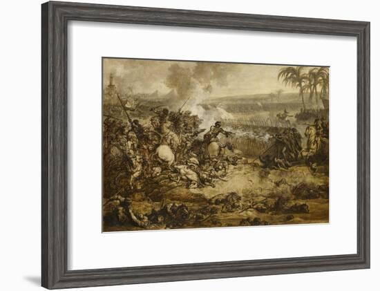 La bataille des Pyramides (21 Juillet 1798) ; esquisse-Francois Andre Vincent-Framed Giclee Print