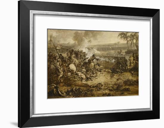 La bataille des Pyramides (21 Juillet 1798) ; esquisse-Francois Andre Vincent-Framed Giclee Print