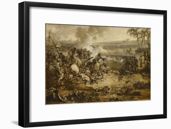 La bataille des Pyramides (21 Juillet 1798) ; esquisse-Francois Andre Vincent-Framed Giclee Print