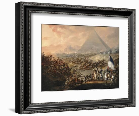 La Bataille des Pyramides (21 juillet 1798)-François Louis Joseph Watteau-Framed Giclee Print