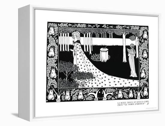 La Beale Isoud at Joyous Gard, Illustration from "Le Morte D'Arthur," Published 1894-Aubrey Beardsley-Framed Premier Image Canvas