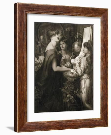 La Bella Mano, 1905 (Photogravure) (See 106994)-Dante Gabriel Rossetti-Framed Giclee Print