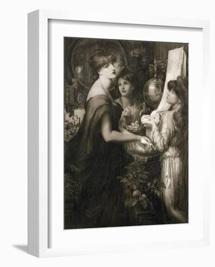 La Bella Mano, 1905 (Photogravure) (See 106994)-Dante Gabriel Rossetti-Framed Giclee Print