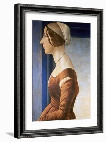 La Bella Simonetta, 1475-Sandro Botticelli-Framed Giclee Print