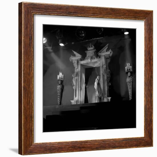 La Belle and la Bete BEAUTY AND THE BEAST by Jean Cocteau with Josette Day, 1946 (b/w photo)-null-Framed Photo