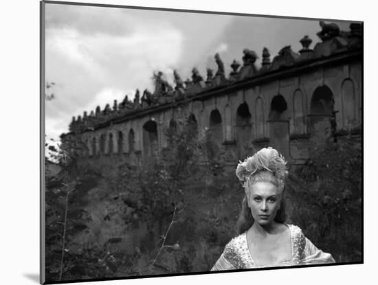 La Belle and la Bete BEAUTY AND THE BEAST by Jean Cocteau with Josette Day, 1946 (b/w photo)-null-Mounted Photo