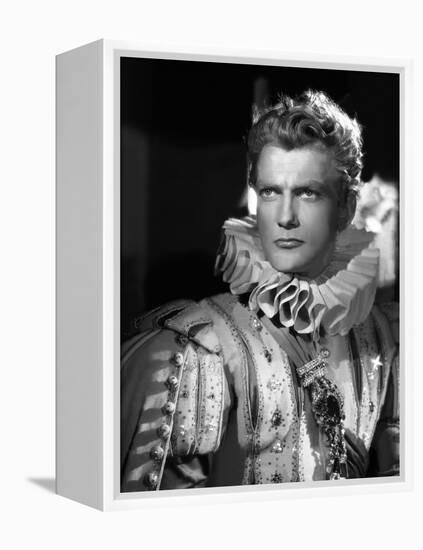 La Belle and la Bete by JeanCocteau with Jean Marais, 1946 (b/w photo)-null-Framed Stretched Canvas