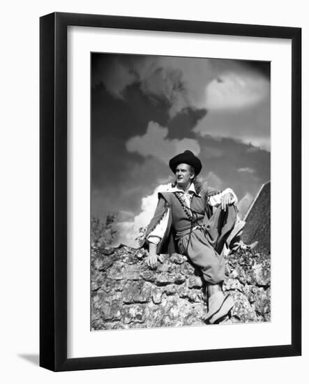 La Belle and la Bete by JeanCocteau with Jean Marais, 1946 (b/w photo)-null-Framed Photo