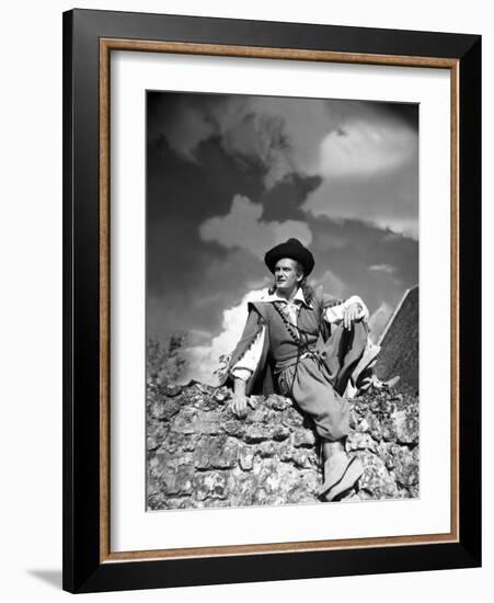 La Belle and la Bete by JeanCocteau with Jean Marais, 1946 (b/w photo)-null-Framed Photo