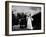 La Belle and la Bete by JeanCocteau with Josette Day and Jean Marais, 1946 (b/w photo)-null-Framed Photo