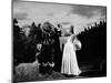 La Belle and la Bete by JeanCocteau with Josette Day and Jean Marais, 1946 (b/w photo)-null-Mounted Photo