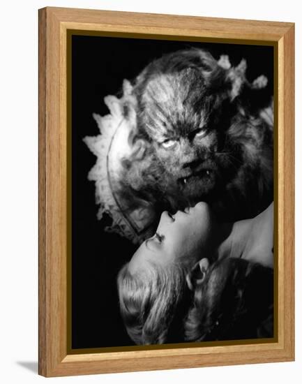 La Belle and la Bete The Beauty and the Beast by JeanCocteau with Jean Marais and Josette Day, 1946-null-Framed Stretched Canvas