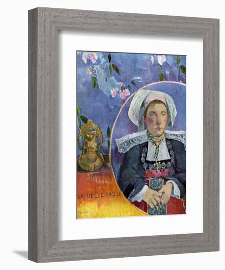 La Belle Angele, 1889-Paul Gauguin-Framed Giclee Print