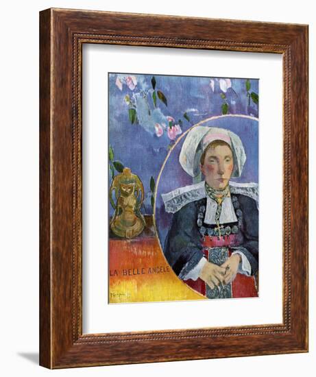 La Belle Angele, 1889-Paul Gauguin-Framed Giclee Print