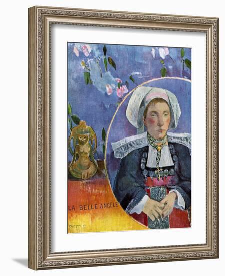 La Belle Angele, 1889-Paul Gauguin-Framed Giclee Print