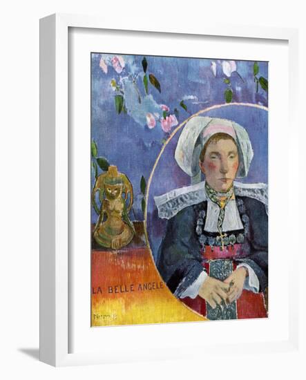 La Belle Angele, 1889-Paul Gauguin-Framed Giclee Print