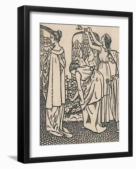 'La Belle Au Bois Dormant', 1919-Lucien Pissarro-Framed Giclee Print