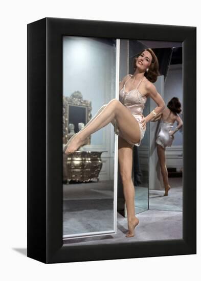 La Belle by Moscou SILK STOCKINGS by RoubenMamoulian with Cyd Charisse, 1957 (photo)-null-Framed Stretched Canvas