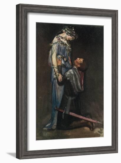 La Belle Dame Sans Merci by John Keats-Robert Anning Bell-Framed Giclee Print