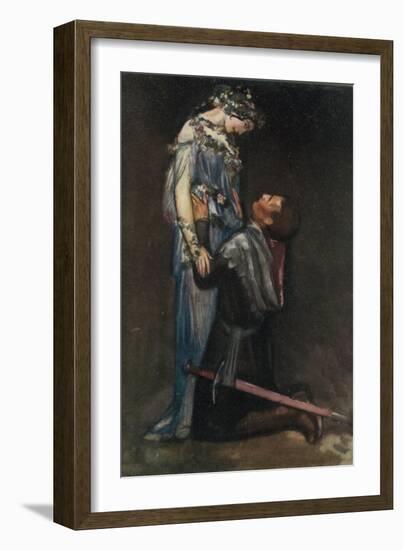 La Belle Dame Sans Merci by John Keats-Robert Anning Bell-Framed Giclee Print