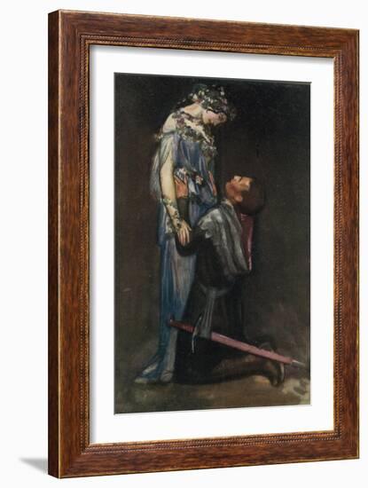 La Belle Dame Sans Merci by John Keats-Robert Anning Bell-Framed Giclee Print