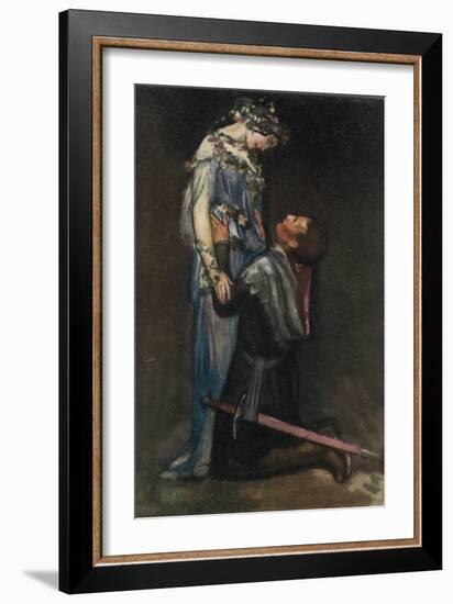 La Belle Dame Sans Merci by John Keats-Robert Anning Bell-Framed Giclee Print