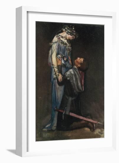 La Belle Dame Sans Merci by John Keats-Robert Anning Bell-Framed Giclee Print