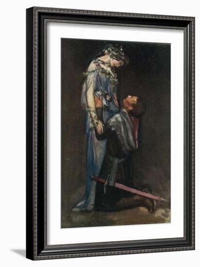 La Belle Dame Sans Merci by John Keats-Robert Anning Bell-Framed Giclee Print