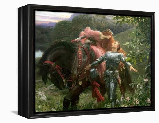 La Belle Dame Sans Merci, Exh.1902-Frank Bernard Dicksee-Framed Premier Image Canvas