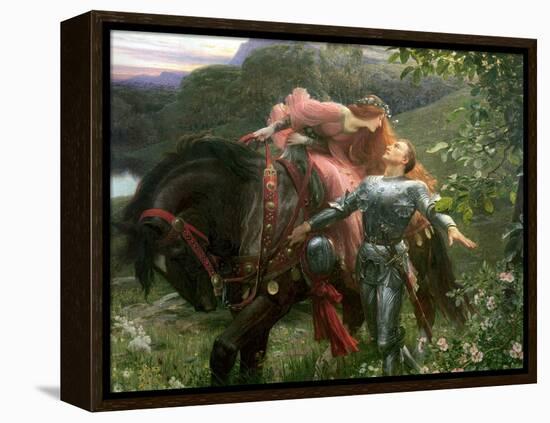 La Belle Dame Sans Merci, Exh.1902-Frank Bernard Dicksee-Framed Premier Image Canvas