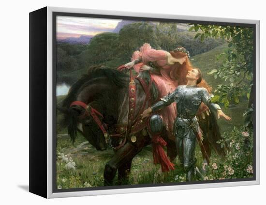 La Belle Dame Sans Merci, Exh.1902-Frank Bernard Dicksee-Framed Premier Image Canvas