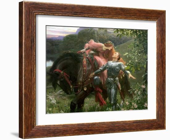 La Belle Dame Sans Merci, Exh.1902-Frank Bernard Dicksee-Framed Giclee Print