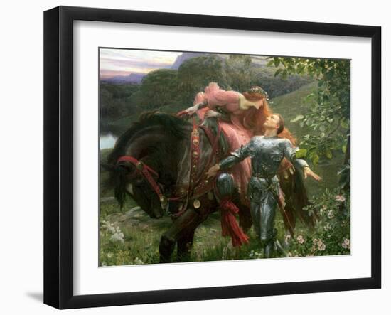 La Belle Dame Sans Merci, Exh.1902-Frank Bernard Dicksee-Framed Giclee Print