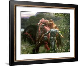La Belle Dame Sans Merci, Exh.1902-Frank Bernard Dicksee-Framed Giclee Print