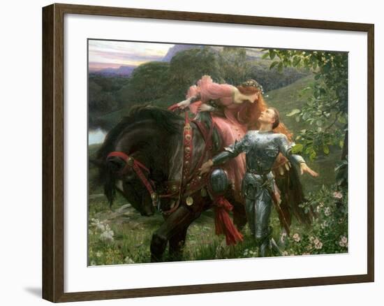 La Belle Dame Sans Merci, Exh.1902-Frank Bernard Dicksee-Framed Giclee Print