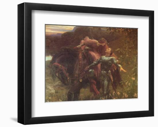 La Belle Dame Sans Merci-Frank Bernard Dicksee-Framed Art Print