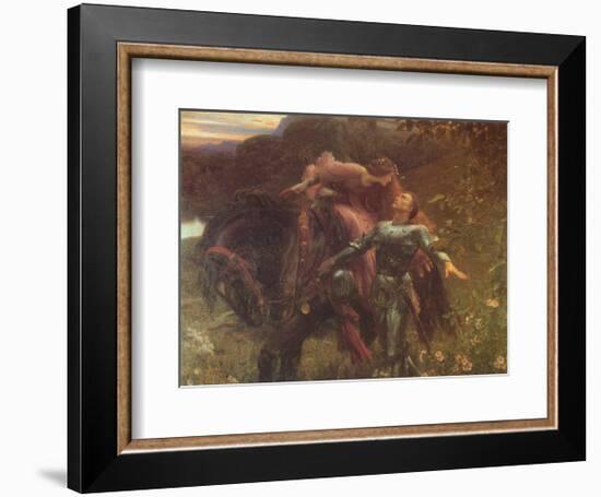 La Belle Dame Sans Merci-Frank Bernard Dicksee-Framed Art Print