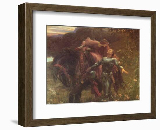 La Belle Dame Sans Merci-Frank Bernard Dicksee-Framed Art Print