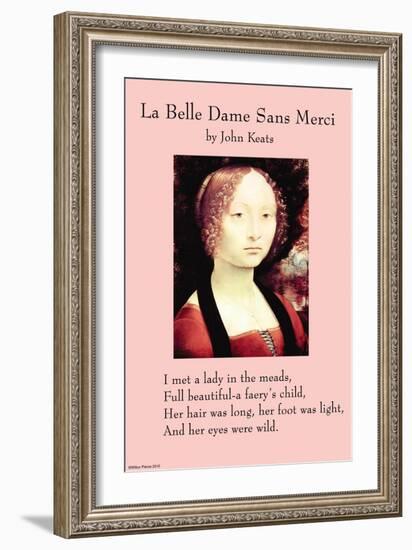 La Belle Dame Sans Mercy Or the Beautiful Woman Without Pity-null-Framed Art Print